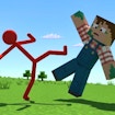 Red Stickman vs Craftmans